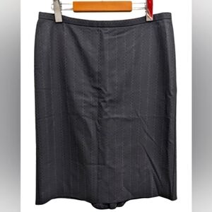 BCBGMAXAZRIA black wool blend skirt size 8